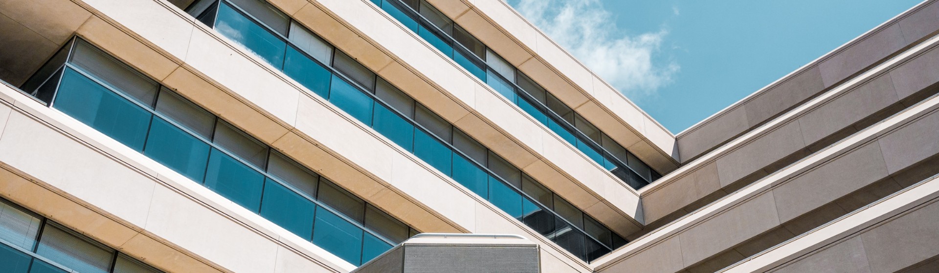 A photograph of a multi storey commercial building